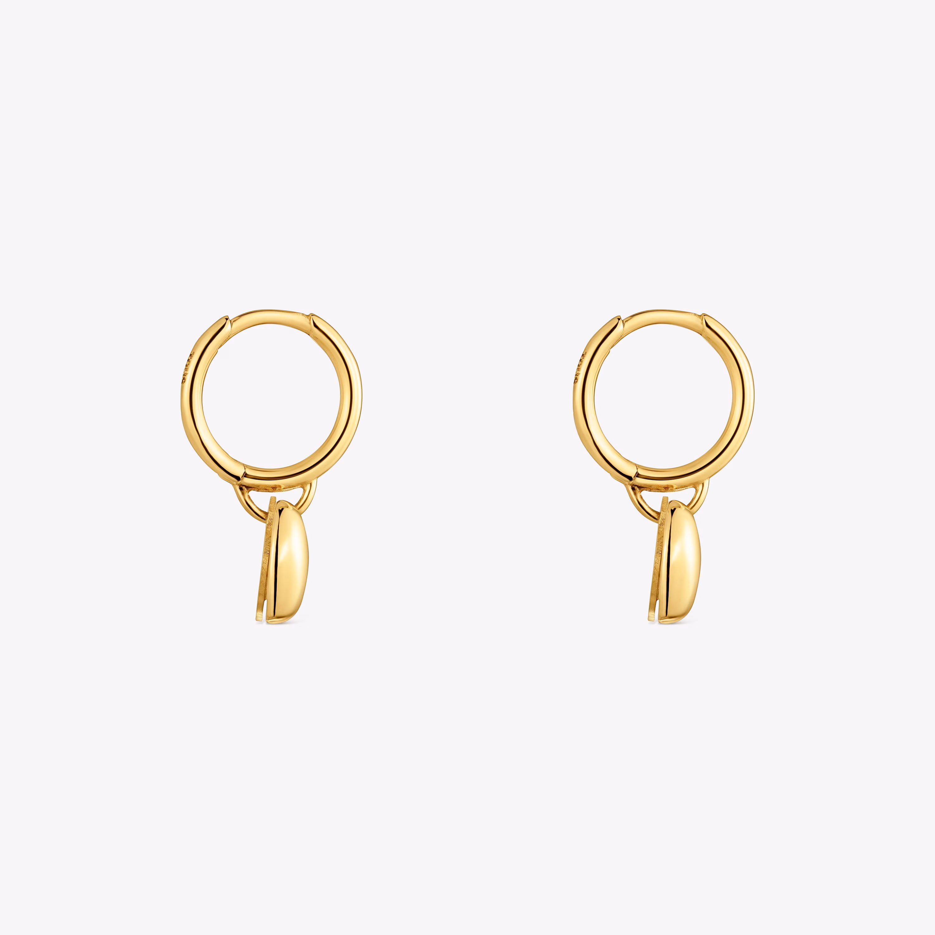 Pendientes aro de oro 14 kt doble corazón TOUS Flechazo