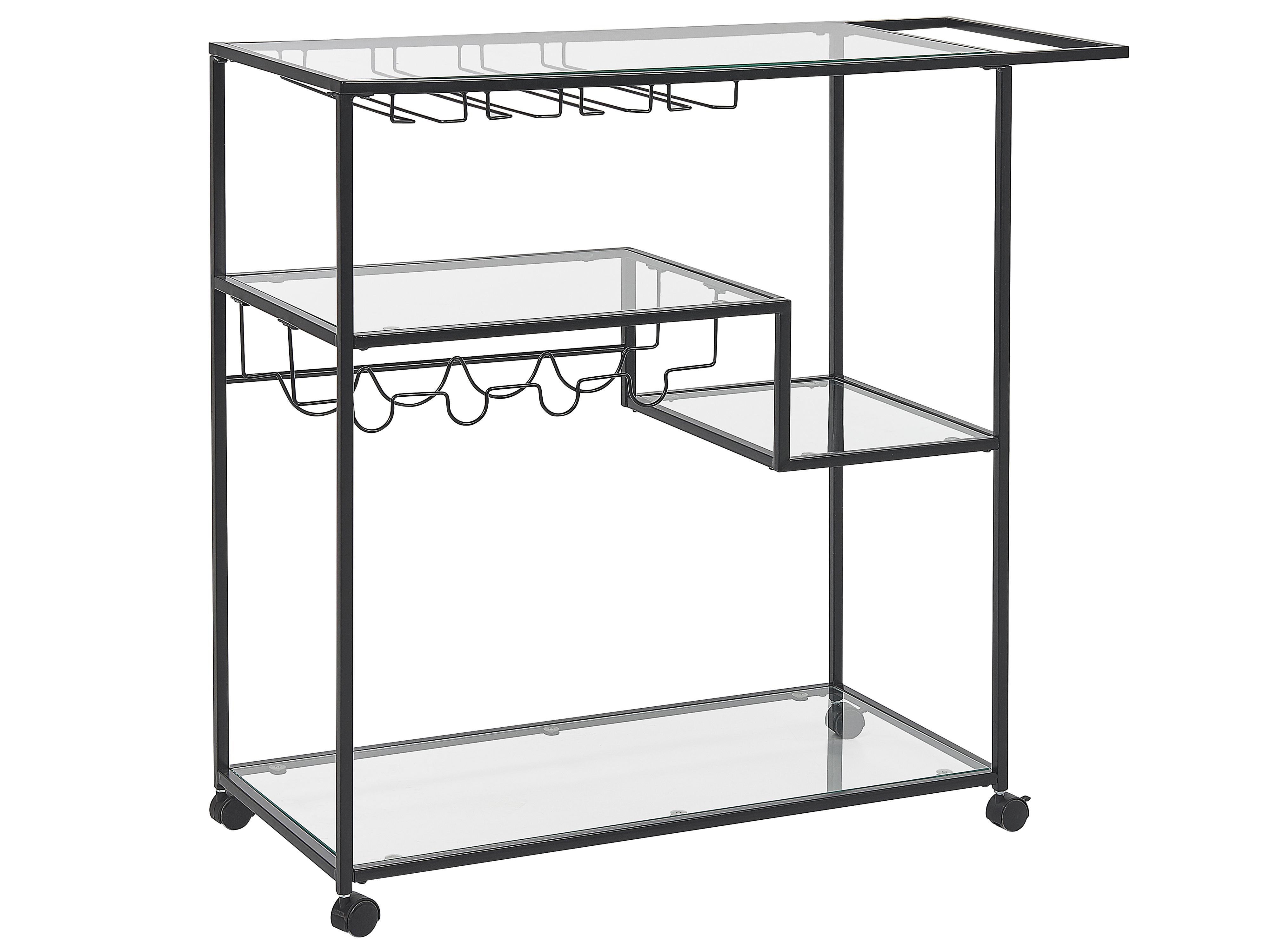 Kitchen Trolley MARCOLA Metal Black