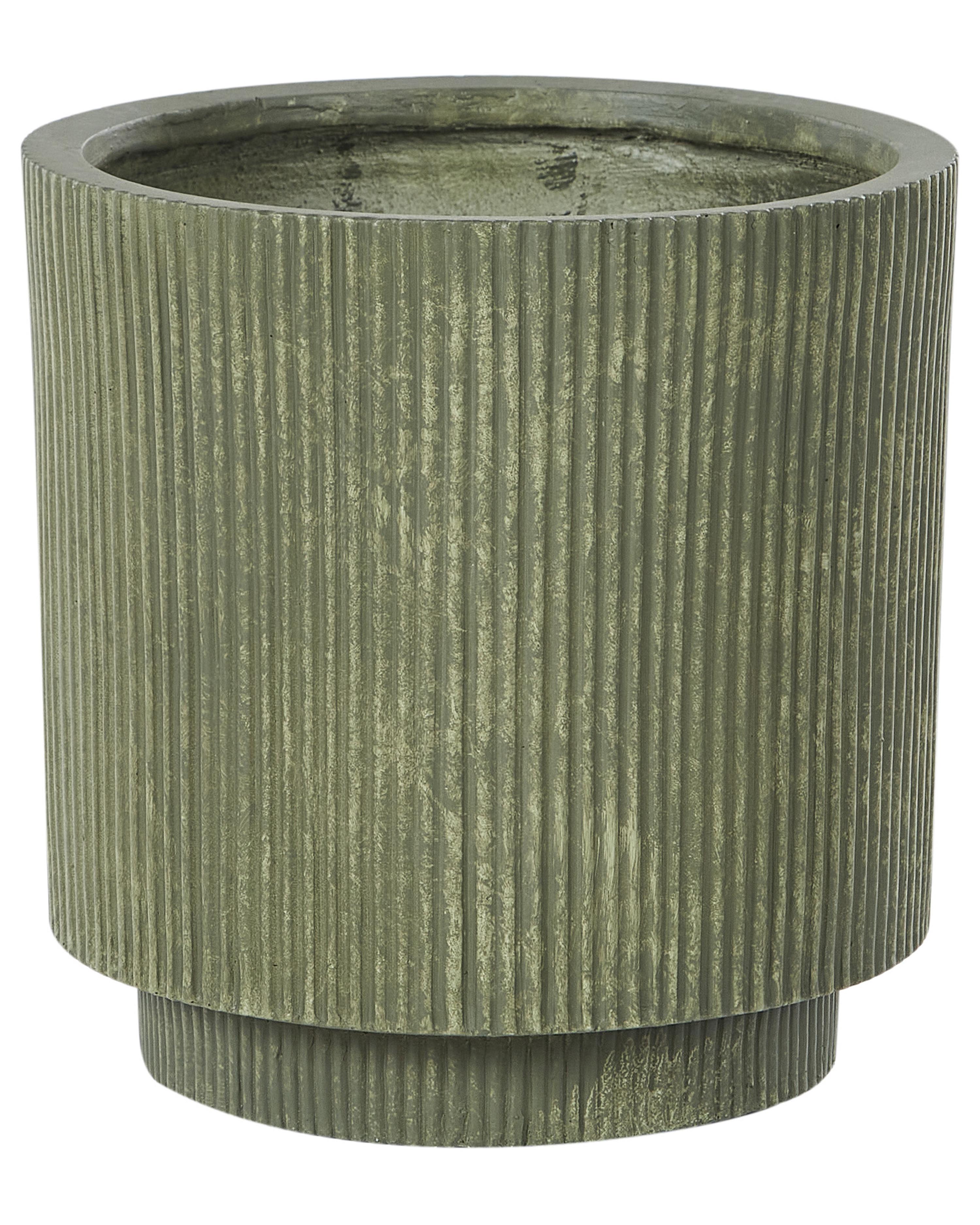 Plant Pot DARIA 30 cm Olive Green