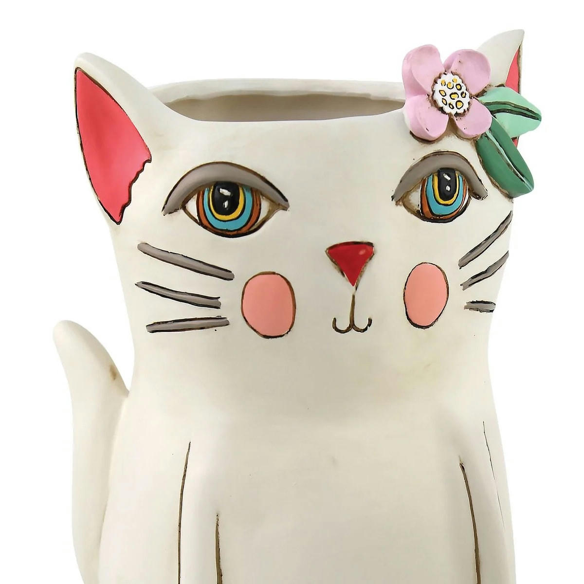 ALLEN DESIGNS - Cache pot de fleurs chat