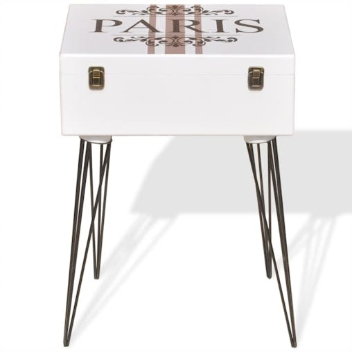NNEVL Bedside Cabinets 2 pcs 40x30x57 cm White