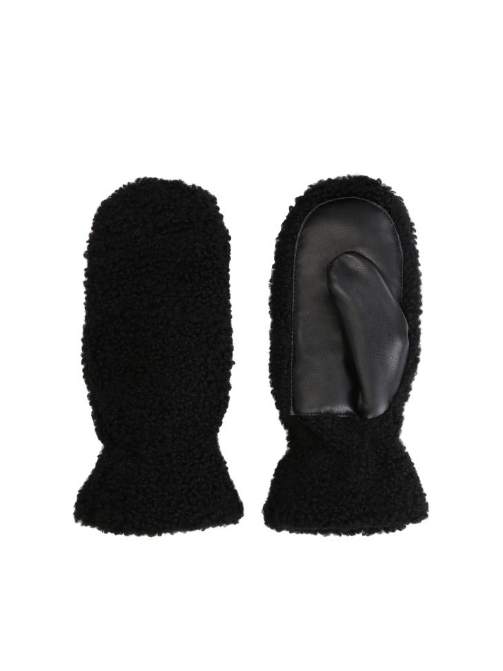 Ladies' plush mittens with one finger