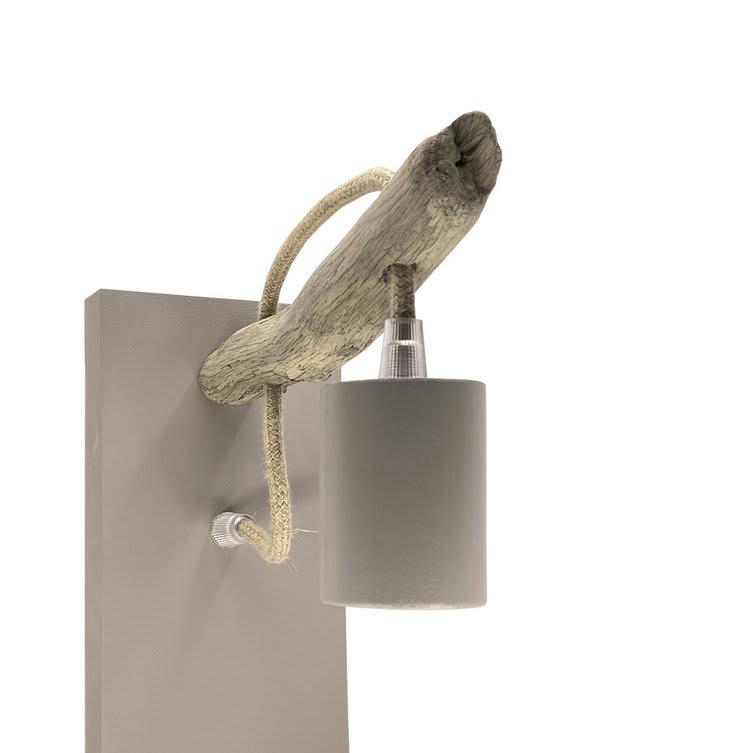 KALT - Applique murale en bois recyclé taupe