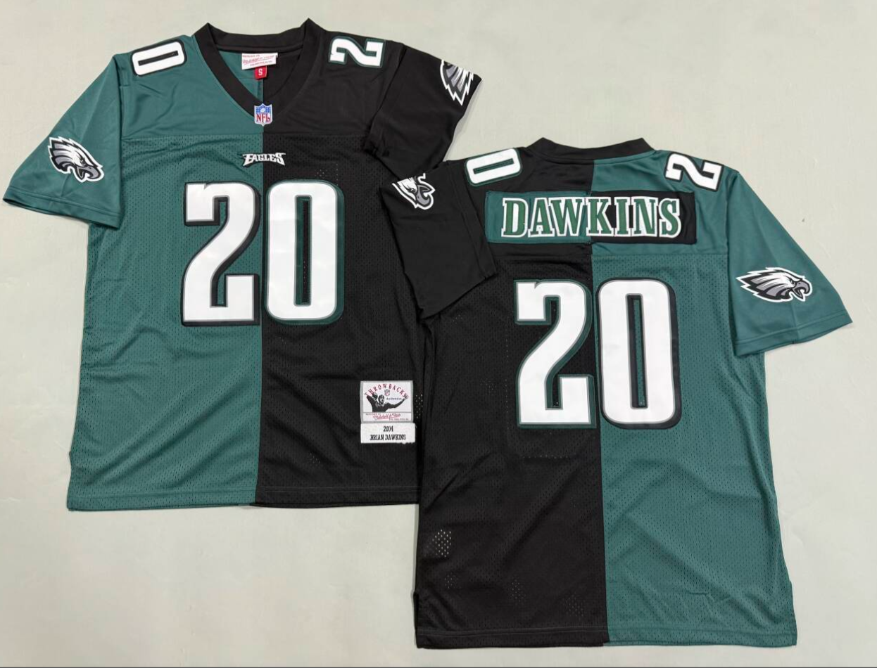 Brian Dawkins Philadelphia Eagles Authentic Split Throwback Retired Player Jersey