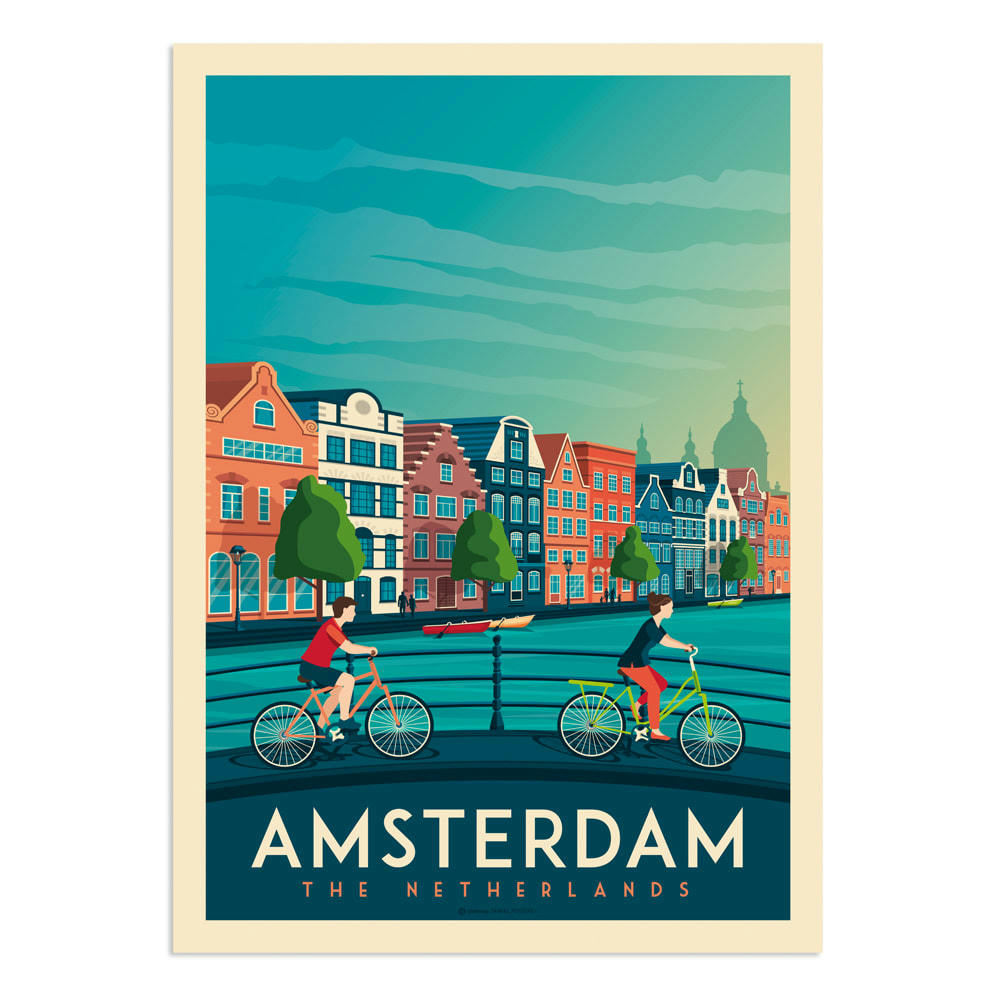 - Affiche Amsterdam  50x70 cm