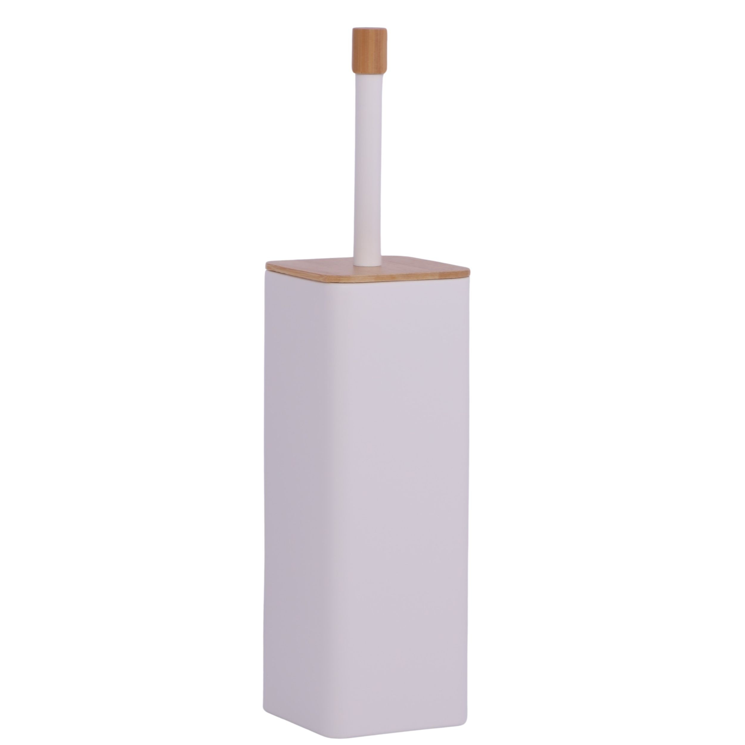 Szczotka do WC biała z bambusem - Yoka Home