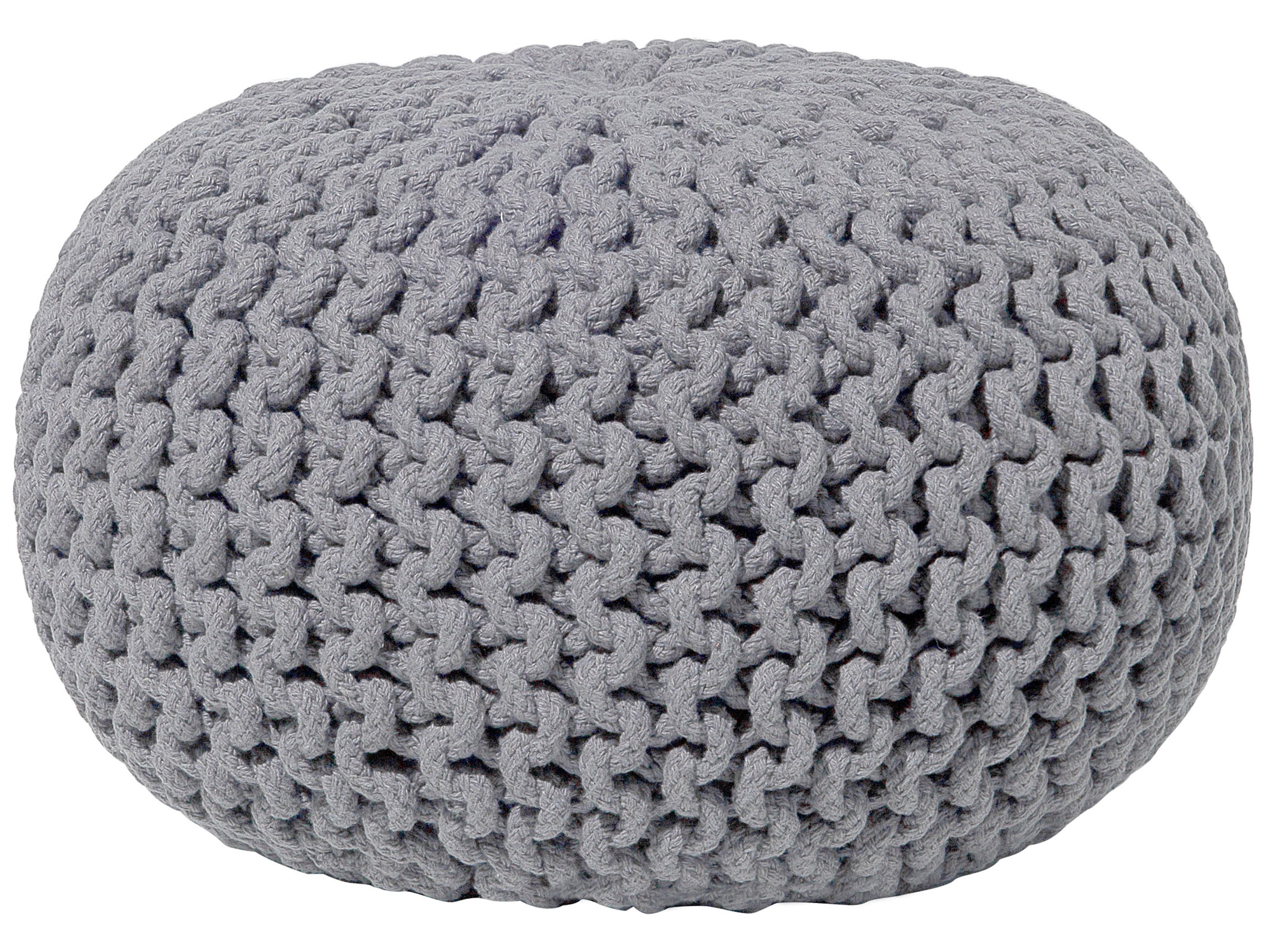 Pouffe CONRAD Cotton Grey