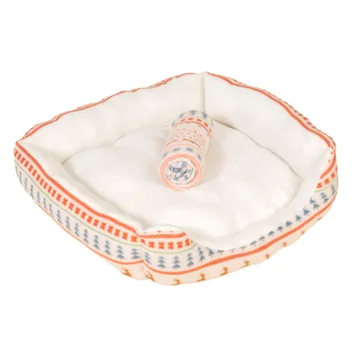 TIAKI Bed & Blanket Set with Nordic Winter Pattern