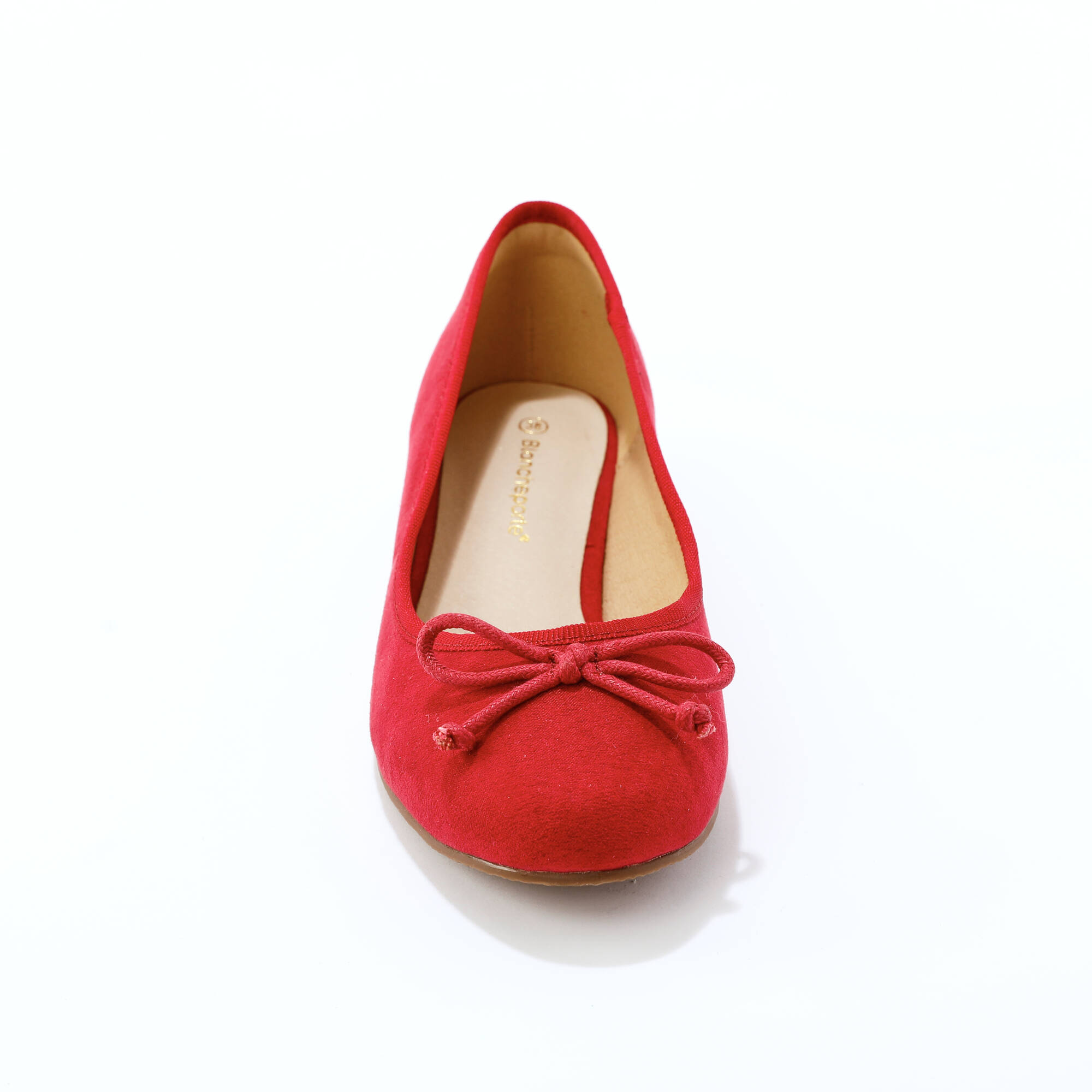 Ballerines plates microfibre