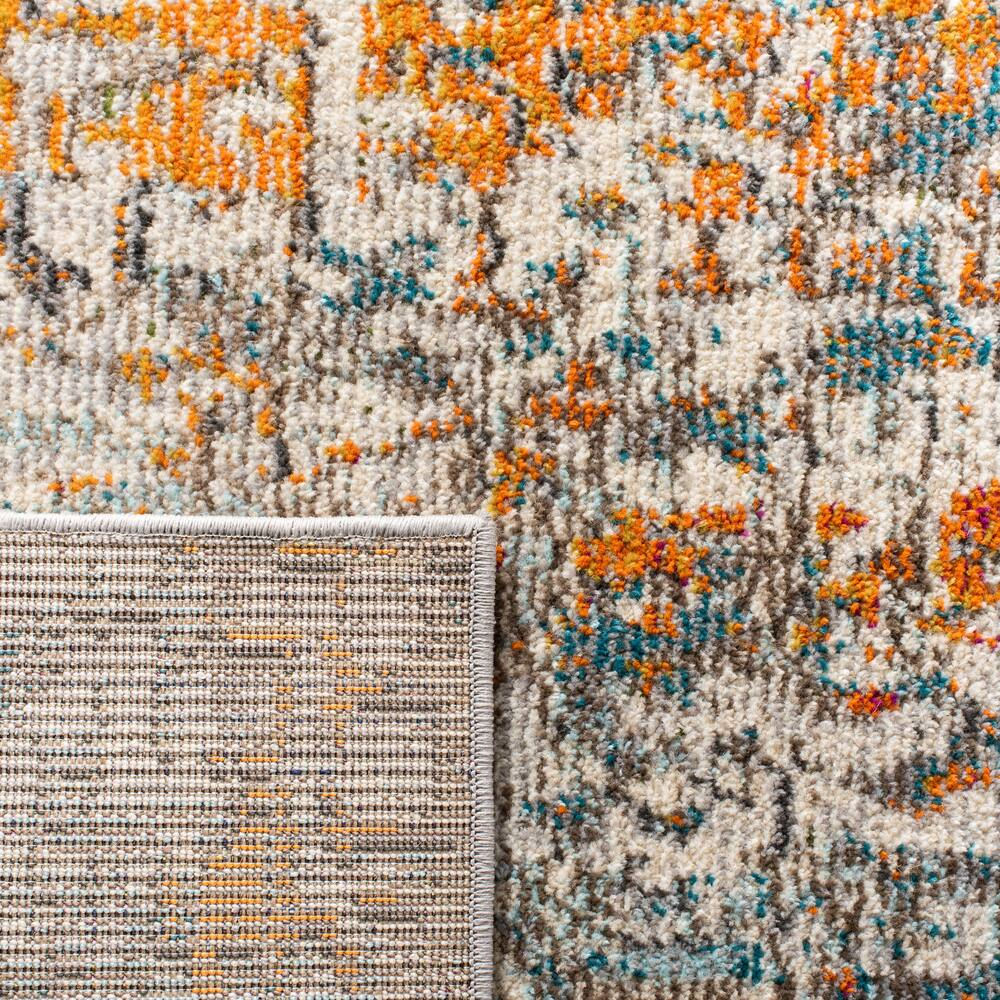 Safavieh Madison 460 Rug Grey/Orange