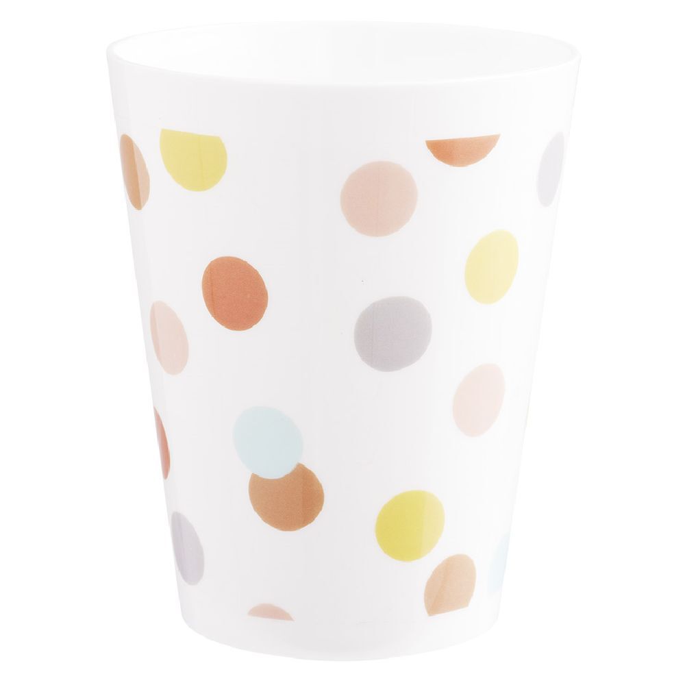 Gobelet en plastique décor pois multicolore