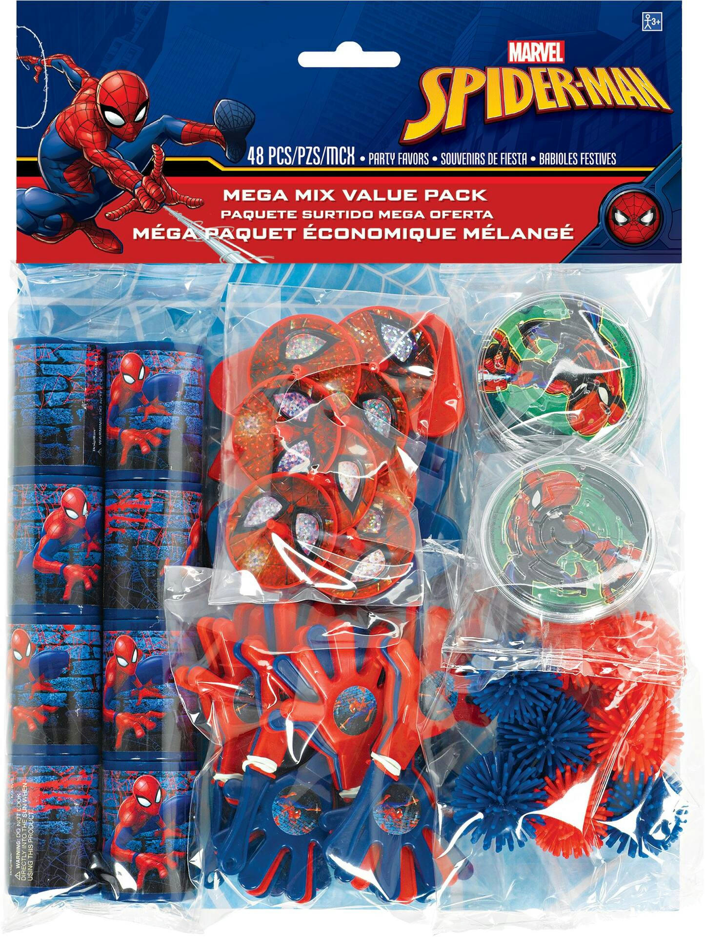 Marvel Spider-Man Webbed Wonder Birthday Party Favour Pack, 48-pc