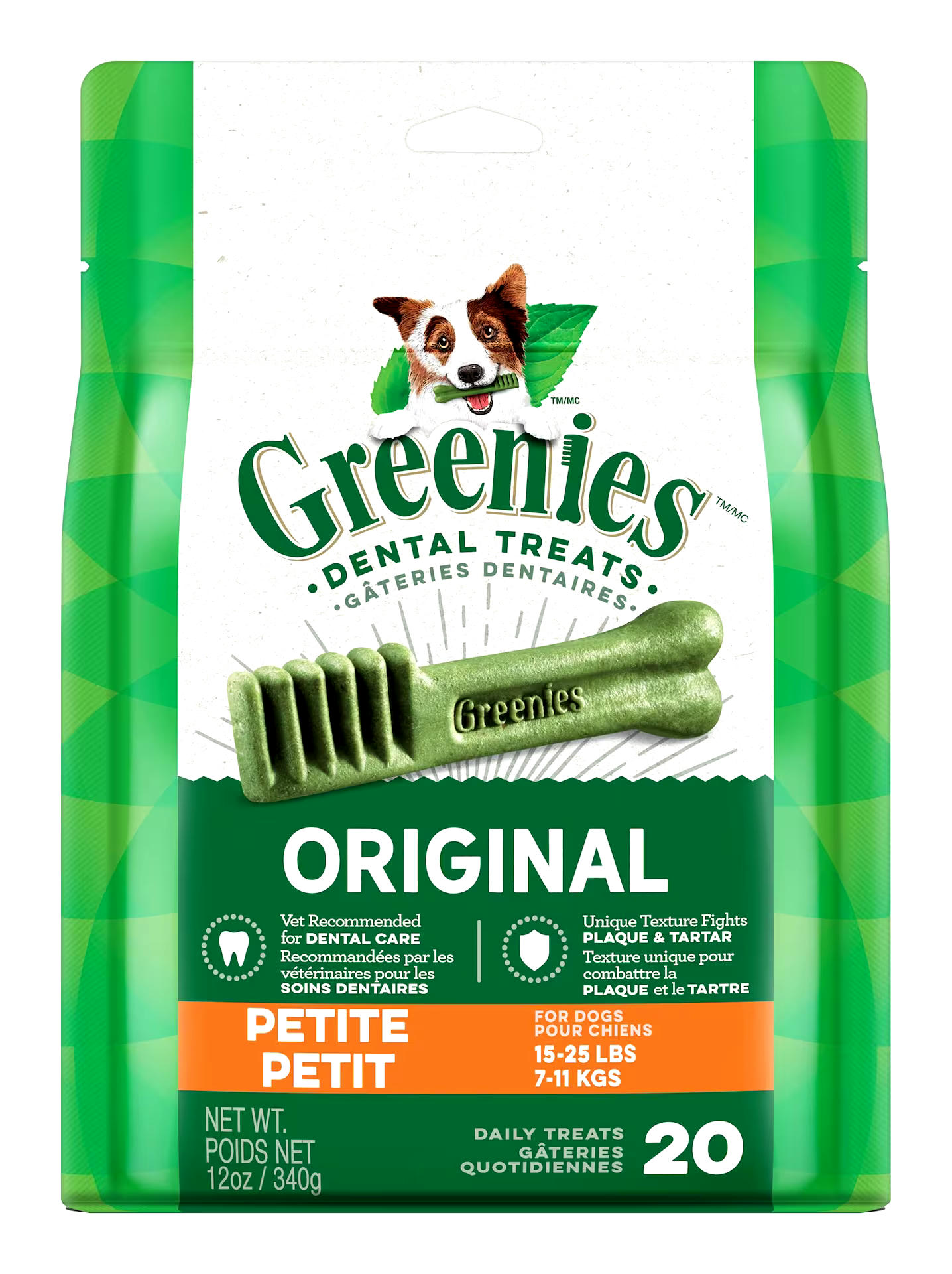 Greenies Original Petite Oral Care Dental Dog Treats, 340-g