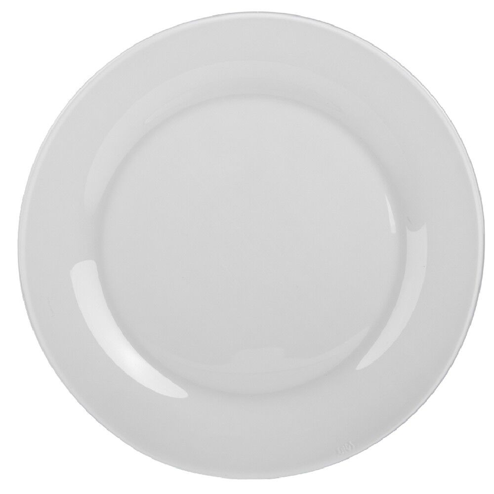 Assiette plate ronde verre Luminarc Zana blanche Ø26cm