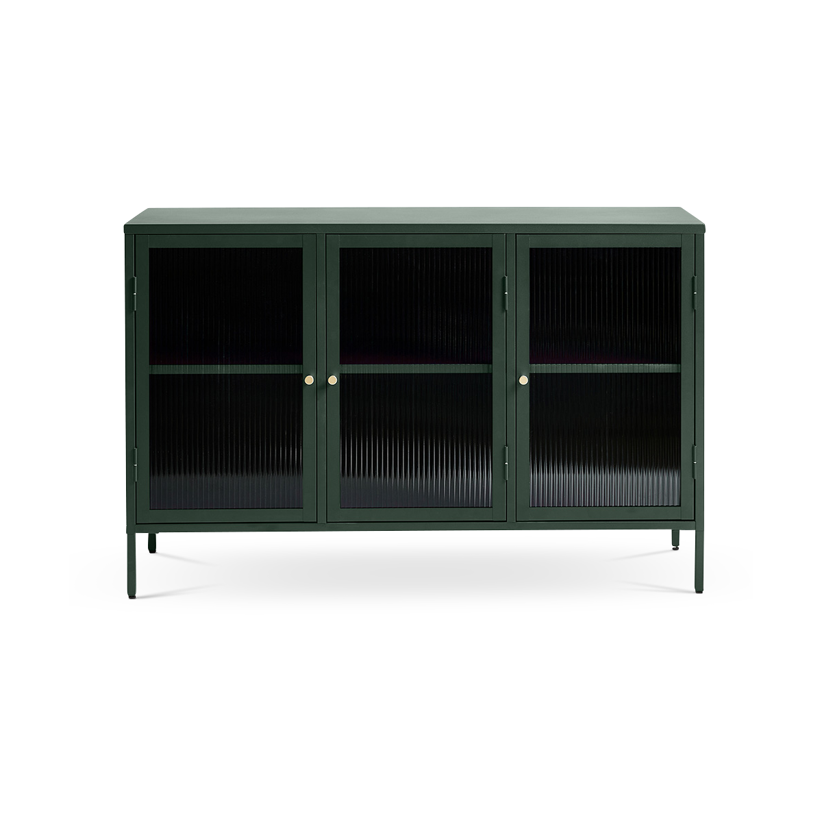 Olivine Katja Sideboard Dressoir Groen - Metaal - Glas - 132 cm