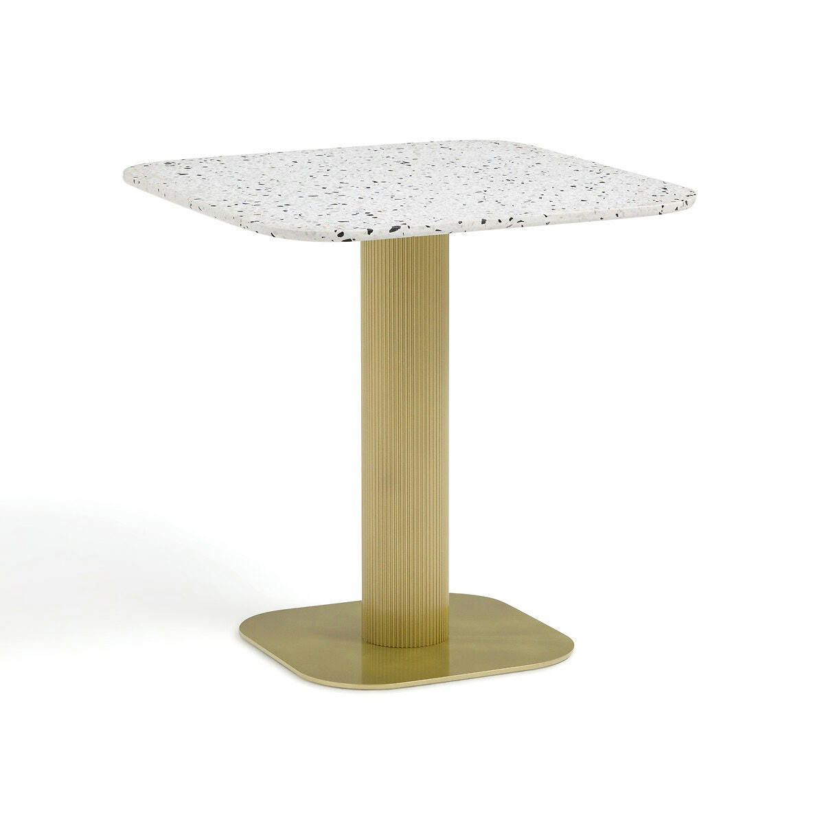 Table de jardin métal acier et terrazzo, Bistro