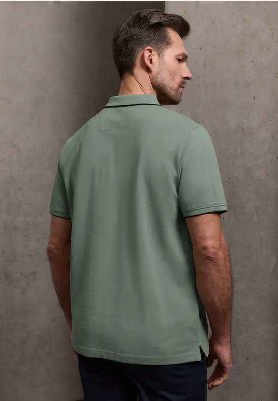 Basic Piqué Poloshirt mit Kontrastdetail