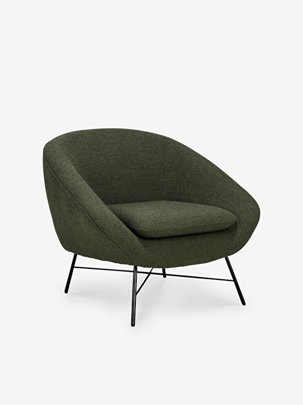 Fauteuil barrow jacque deneef - ethnicraft vert