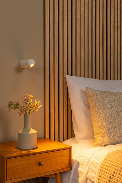 Applique murale IPSOS en aluminium avec LED intégré - Blanc - Lucide
