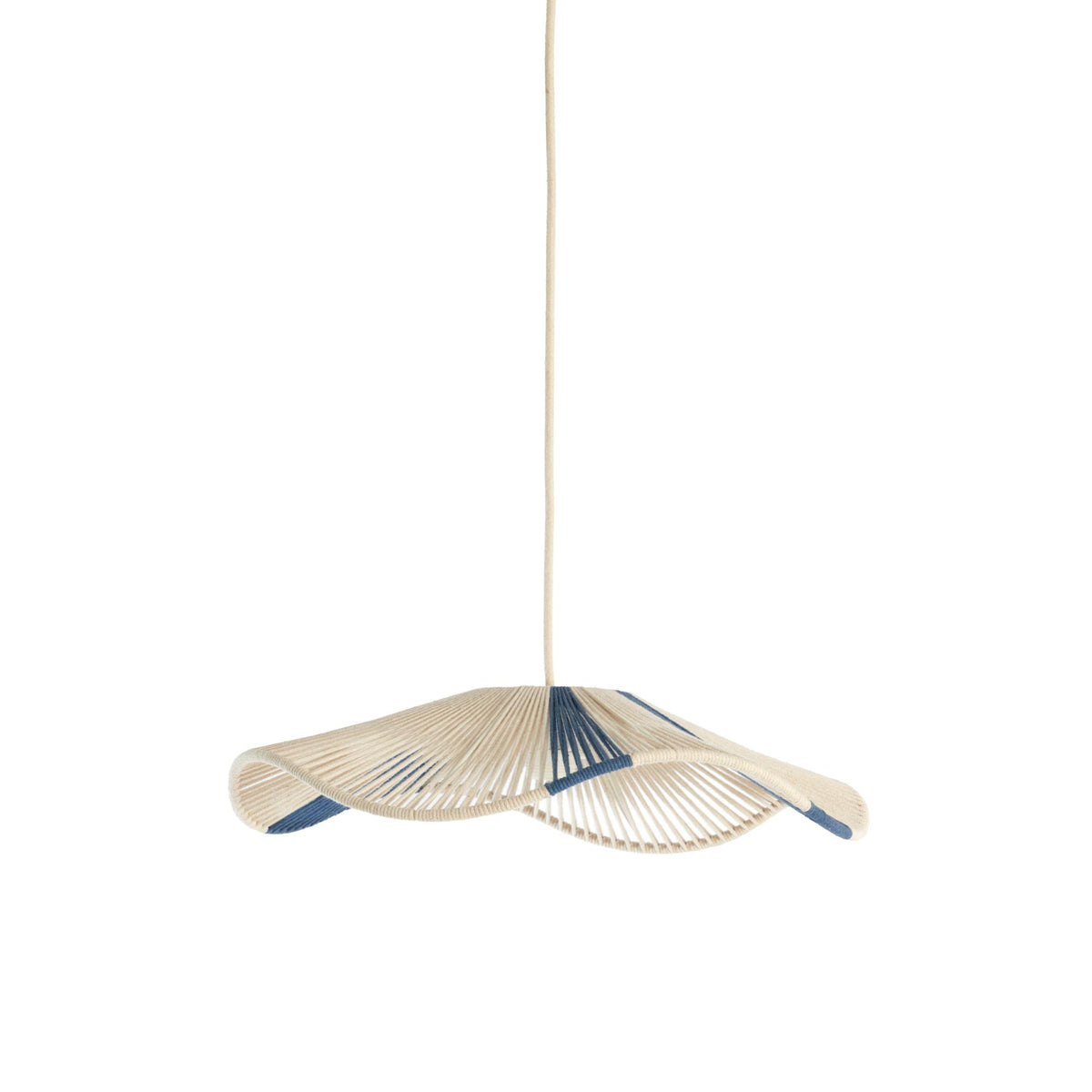 Light & Living hanglamp Rafa - blauw - Ø50cm