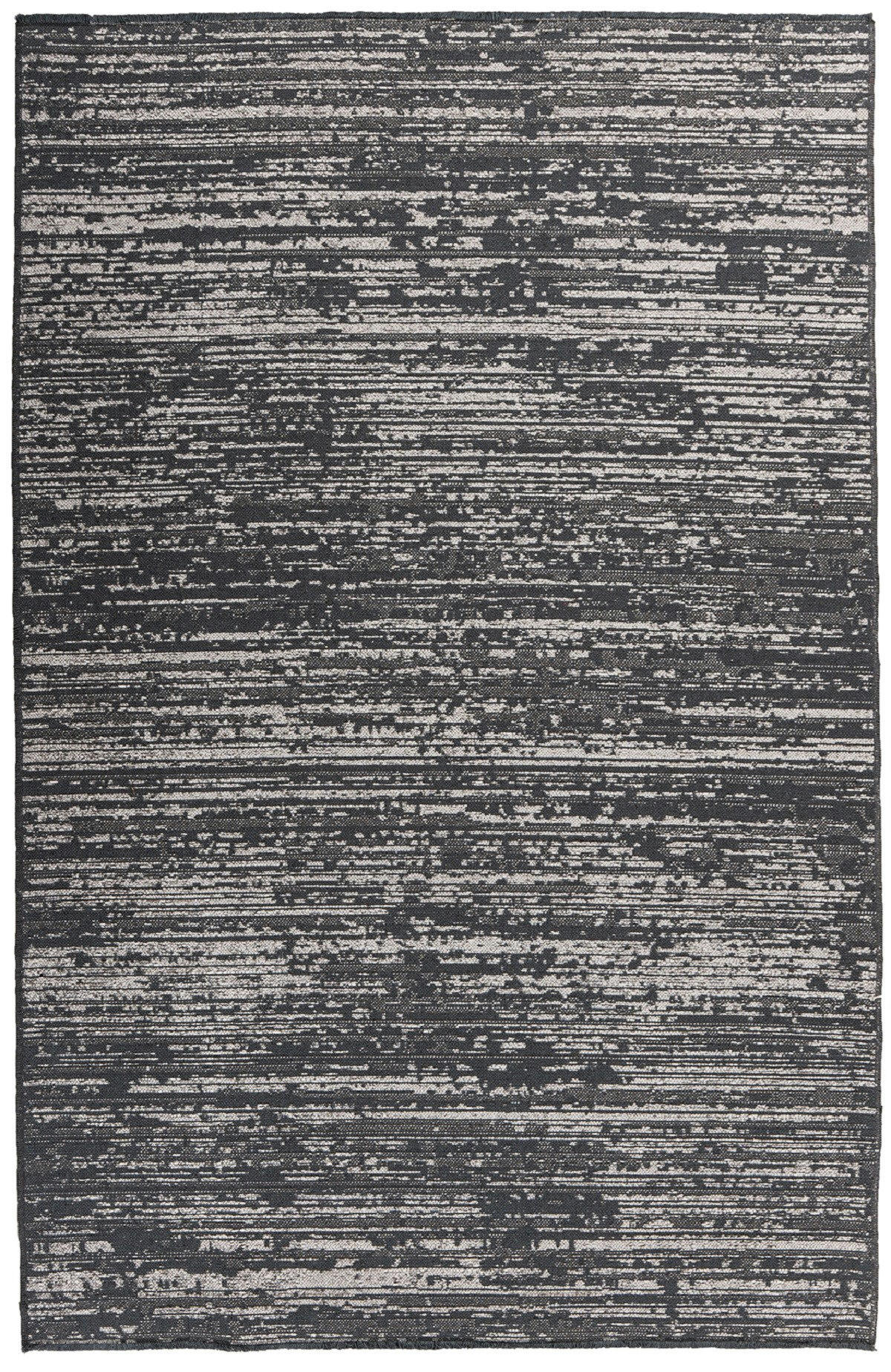 VIALEK - Tapis de salon en polyester gris 80x160 cm
