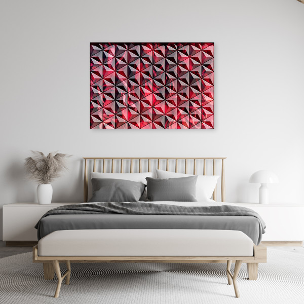Feeby Obraz na płótnie, Czerwona geometria 60x40