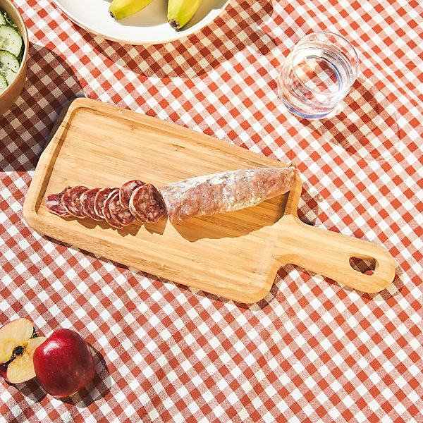 Essentiel - Planche à découper, 3 couteaux de cuisine et 1 éplucheur