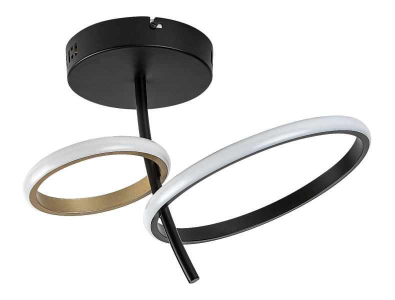 Lampa sufitowa EMILION czarno-złota-biała LED 1x24W 4000K 1450lm Rabalux