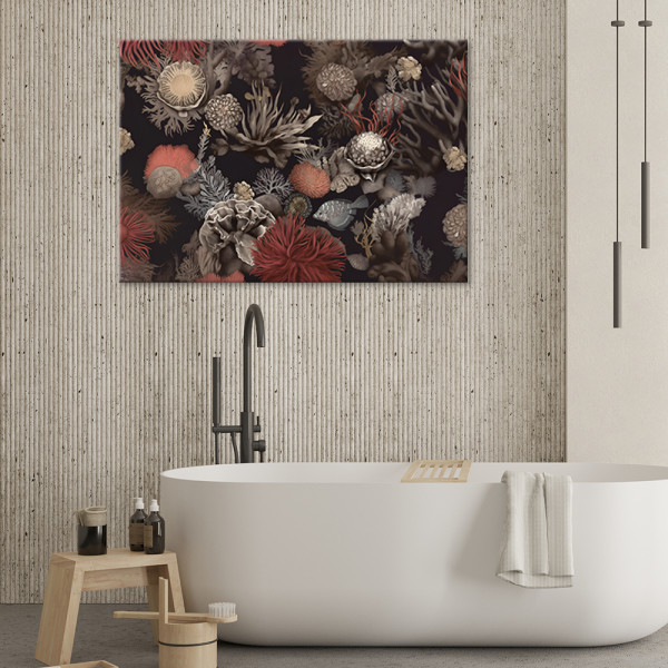 Feeby Obraz do salonu na ścianę - Koralowce rośliny AI 60x40
