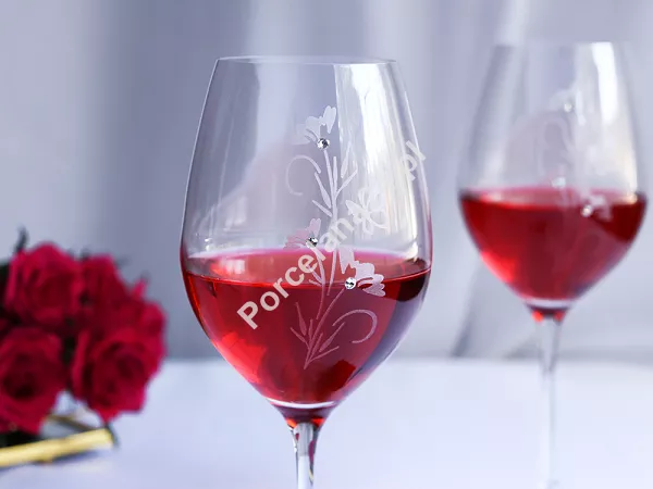Kpl. kieliszków do wina czerwonego 470 ml (6 szt.) Mati - Flowers 21.FLOW-0470