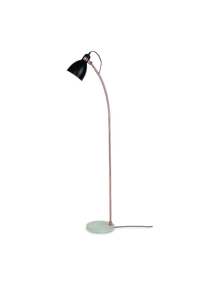 DENVER - Lampadaire vintage noir H144cm