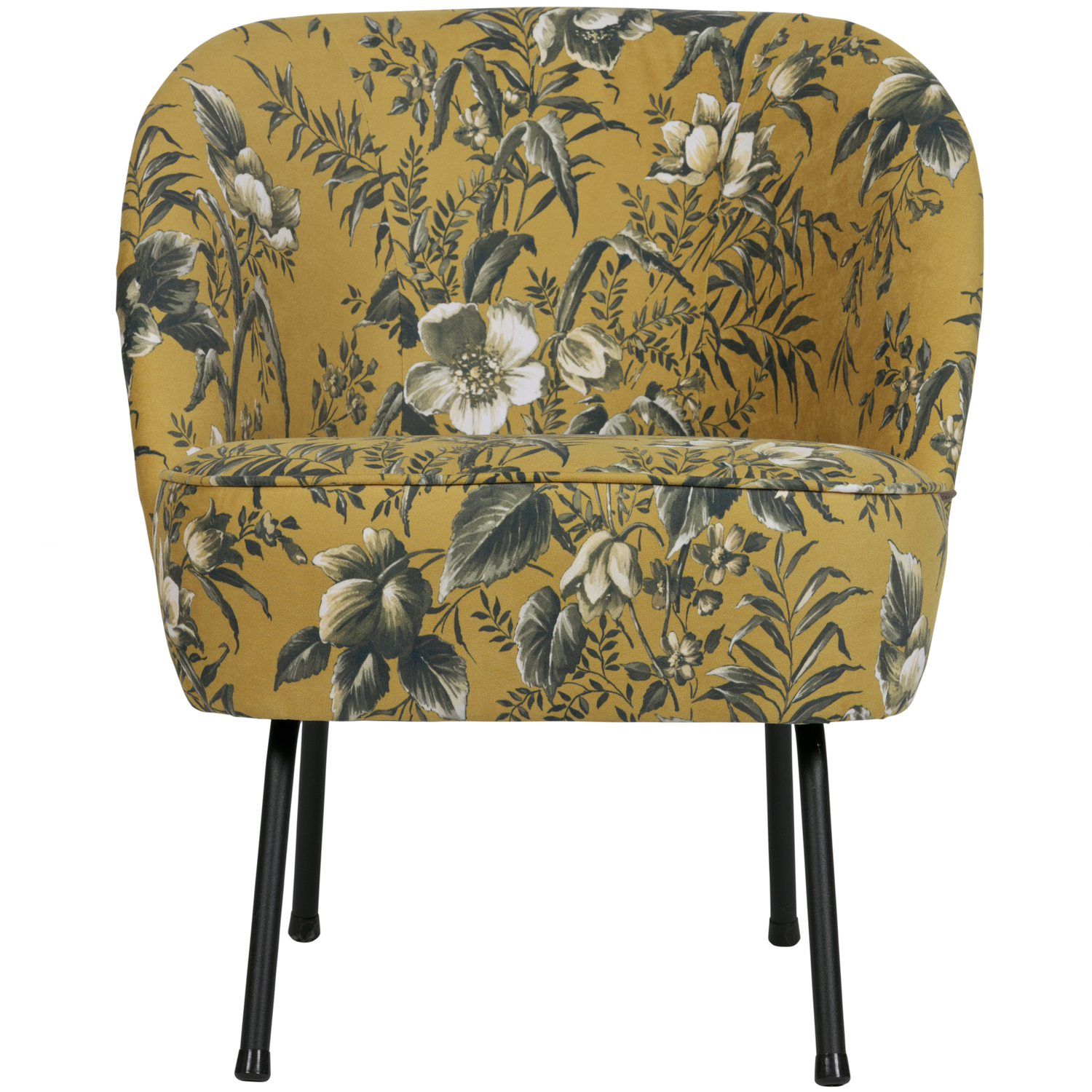WOOOD fauteuil Vogue - Fluweel - Poppy Mosterd - 69x57x70