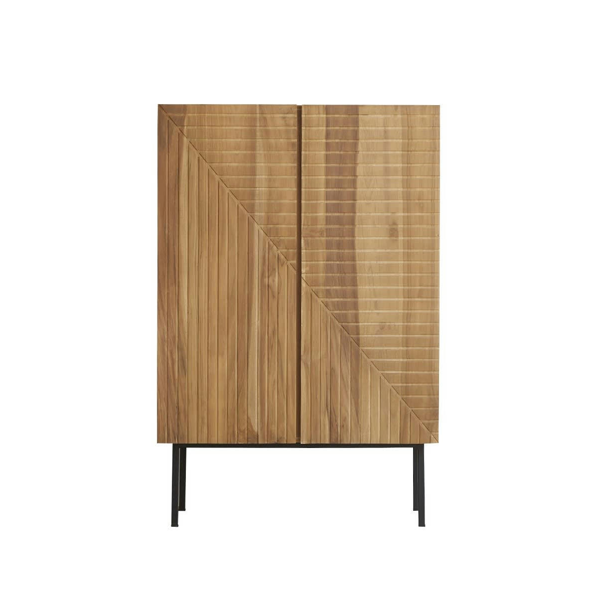 PORTLAND - Armoire en teck massif
