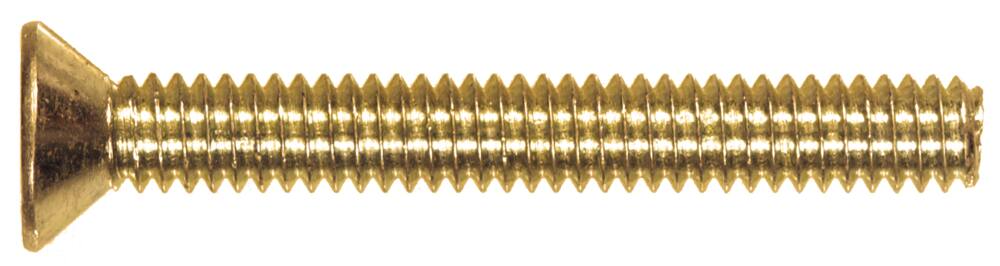 Hillman Flat Head Slotted Machine Screws, Brass, Assorted Sizes