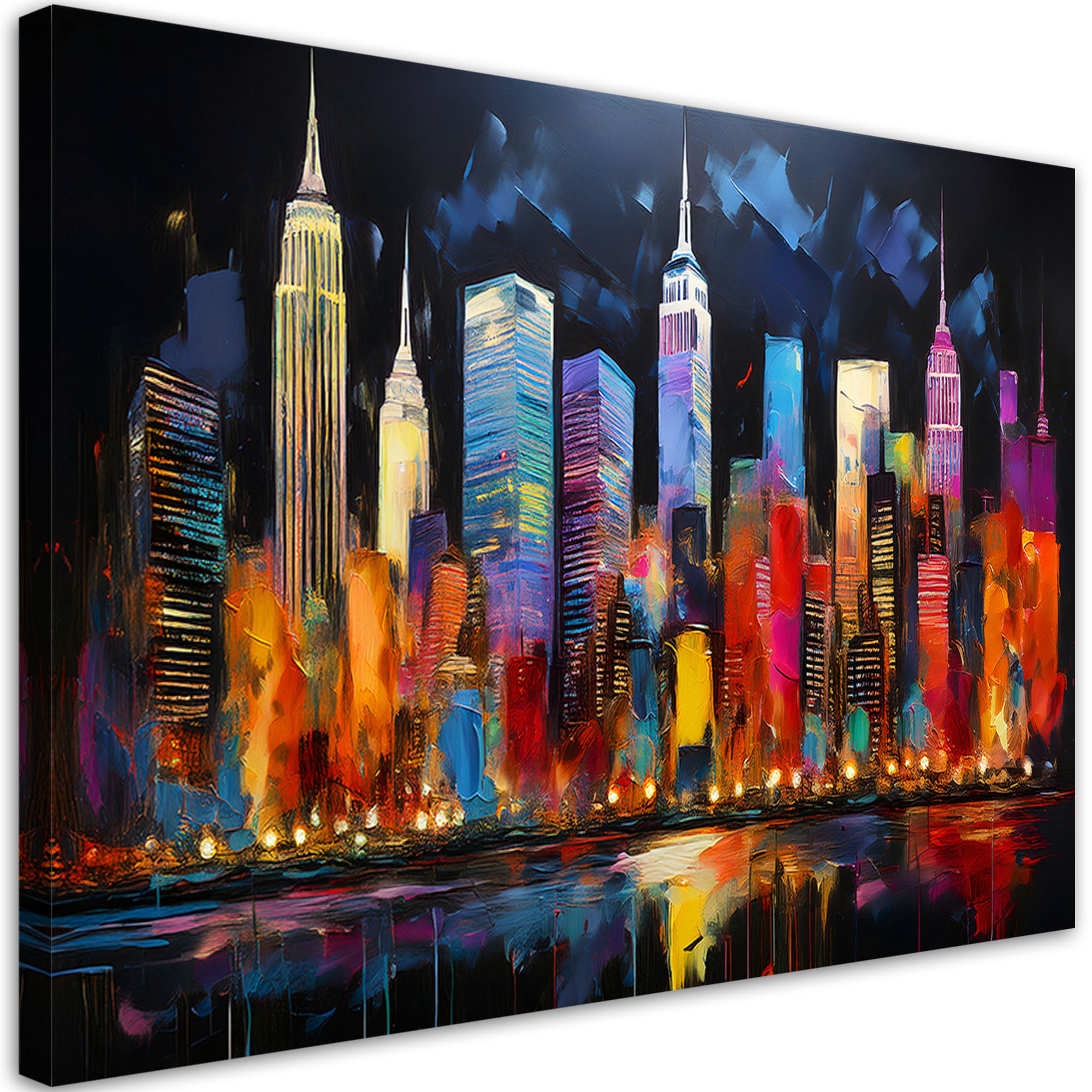 Feeby Obraz na płótnie, Nowy Jork Miasto Architektura Kolorowe 60x40