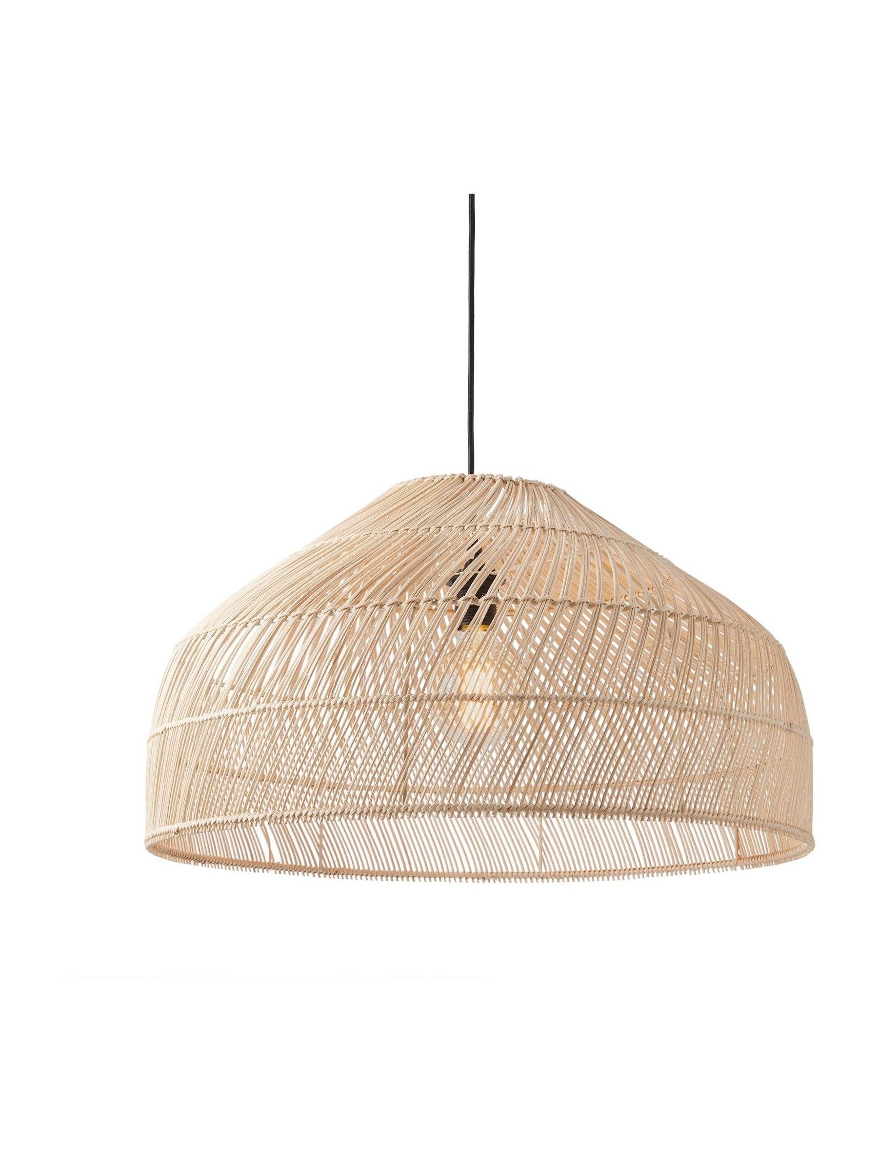 Java Large Lamp Shade in Natural Rattan