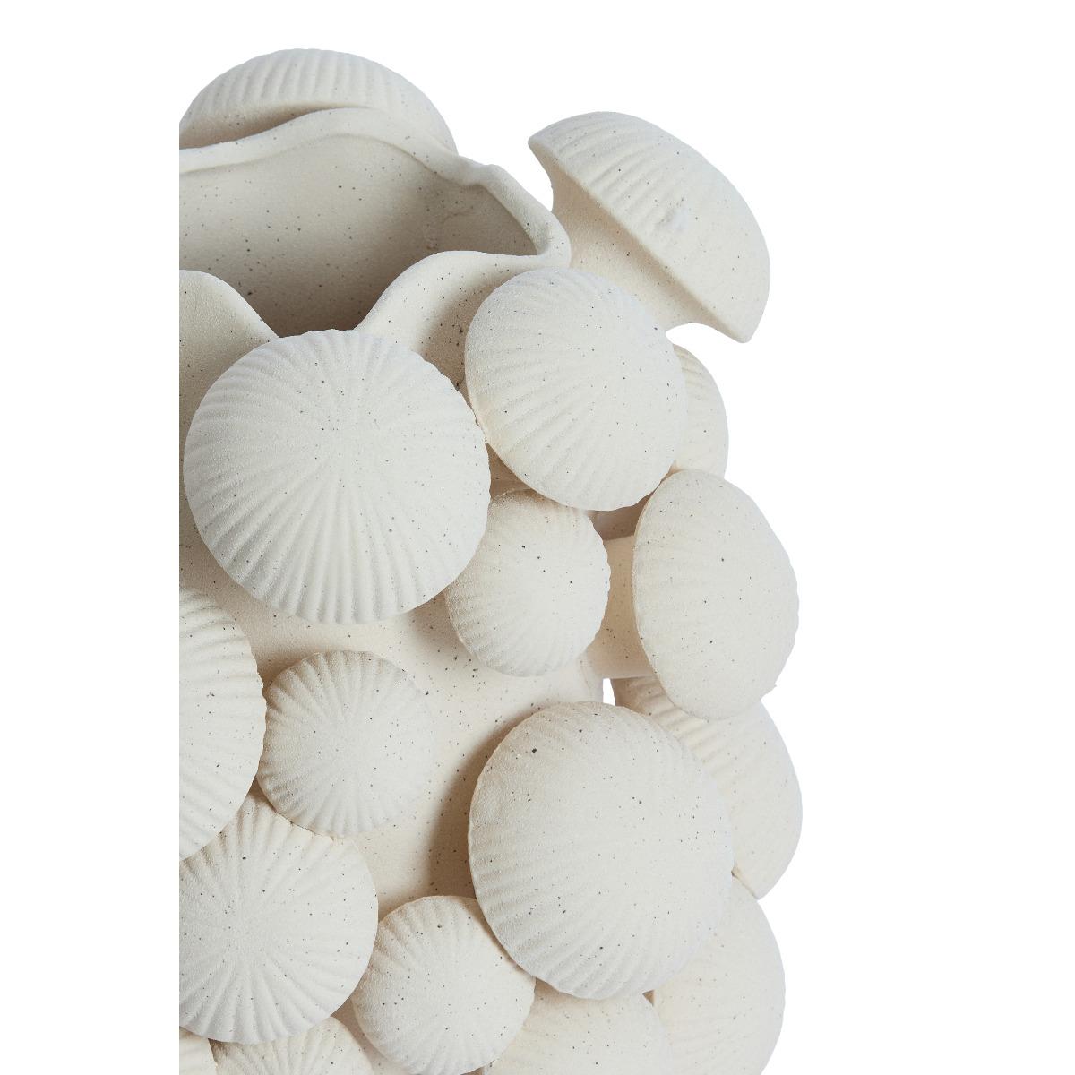 Light & Living - Plentzia vaas deco Ø33,5x46 cm - mat crème