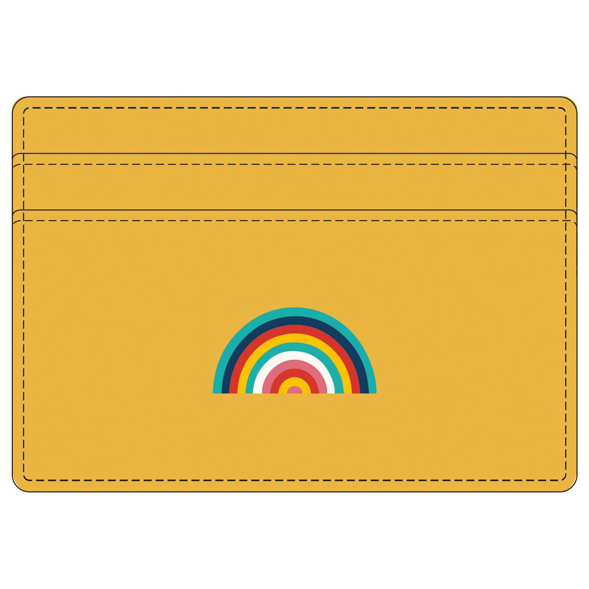 - Porte-cartes Arc-en-ciel - Jaune Moutarde