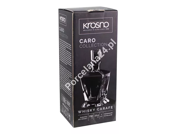Karafka kwadratowa do whisky 750 ml Krosno - CARO 2426