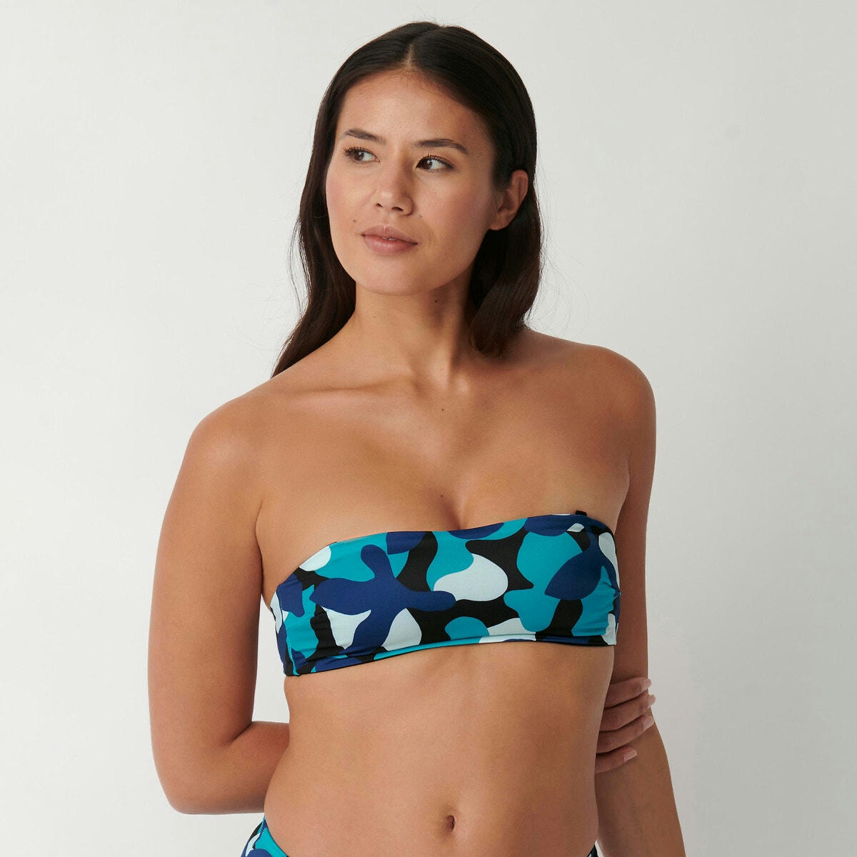 Maillot de bain bandeau Flower Horn