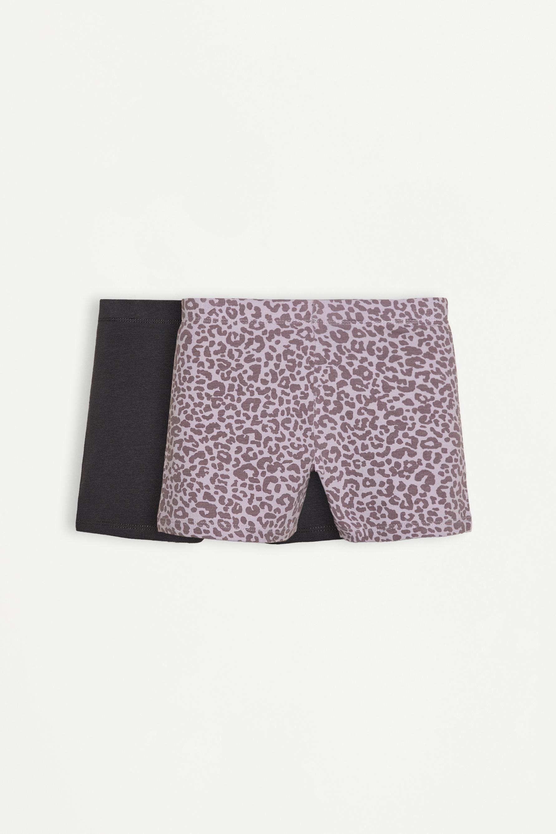 Pack 2 leggings cortos lisos