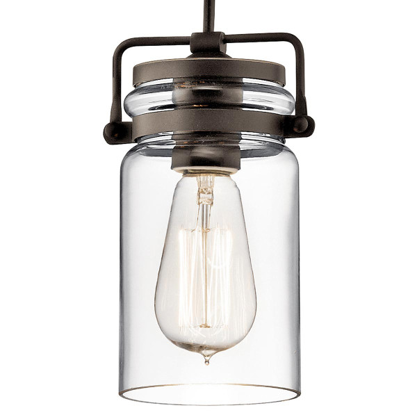 Lampa wisząca stary brąz Brinley 1xE27x60W wym: 287x12x12 cm Kichler