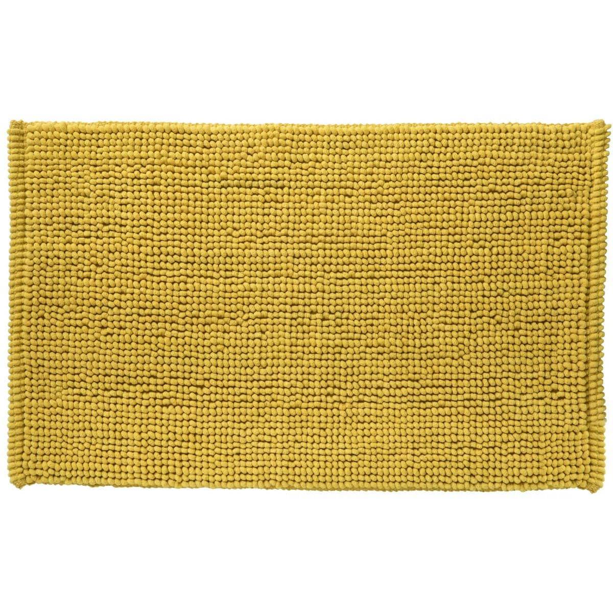BALI - Tapis de bain en polycoton uni jaune 50x80cm