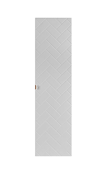 Meuble colonne suspendu de salle de bain MADIS BLANC 35 X 136 cm G