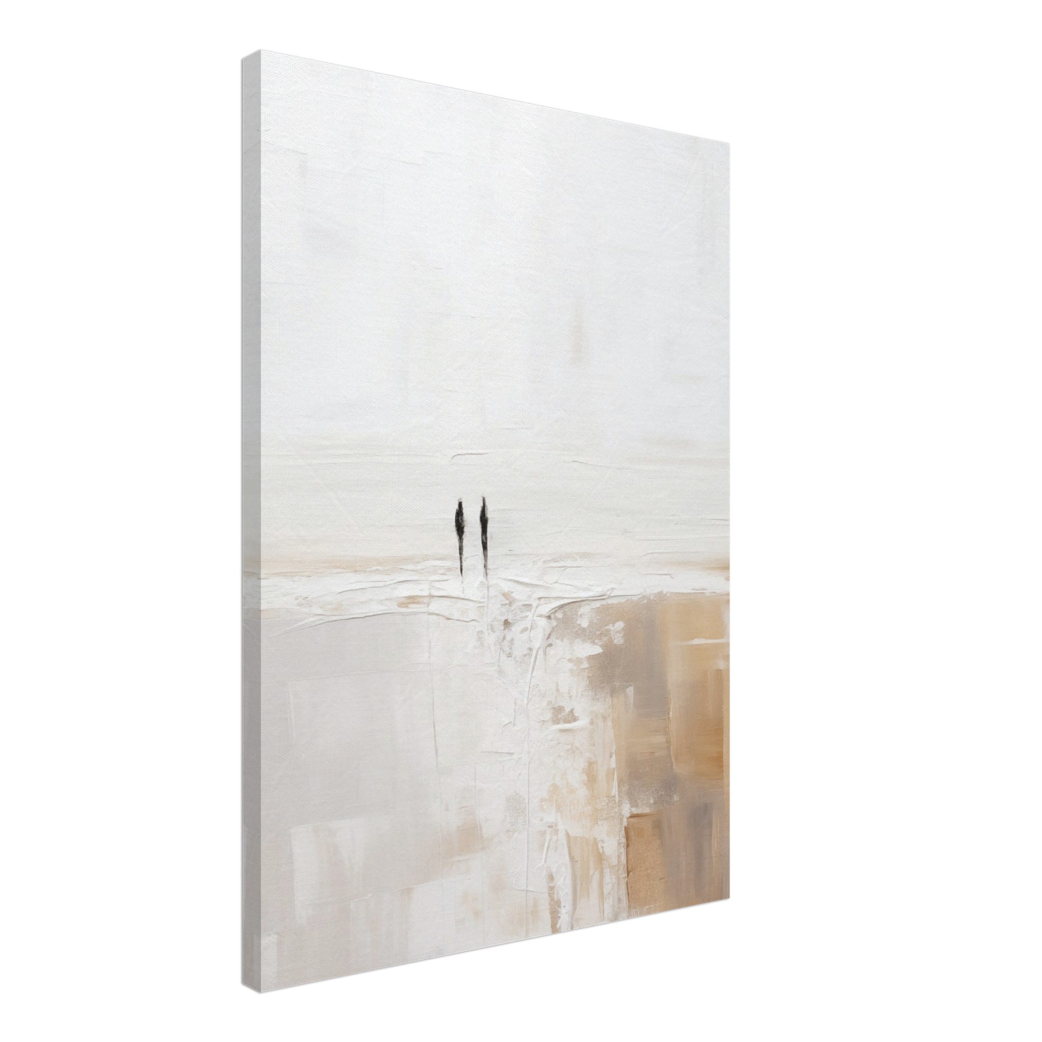 Artfulprints Canvas Abstract – Silhouettes 2 canvas - 50x70 cm - Grijs