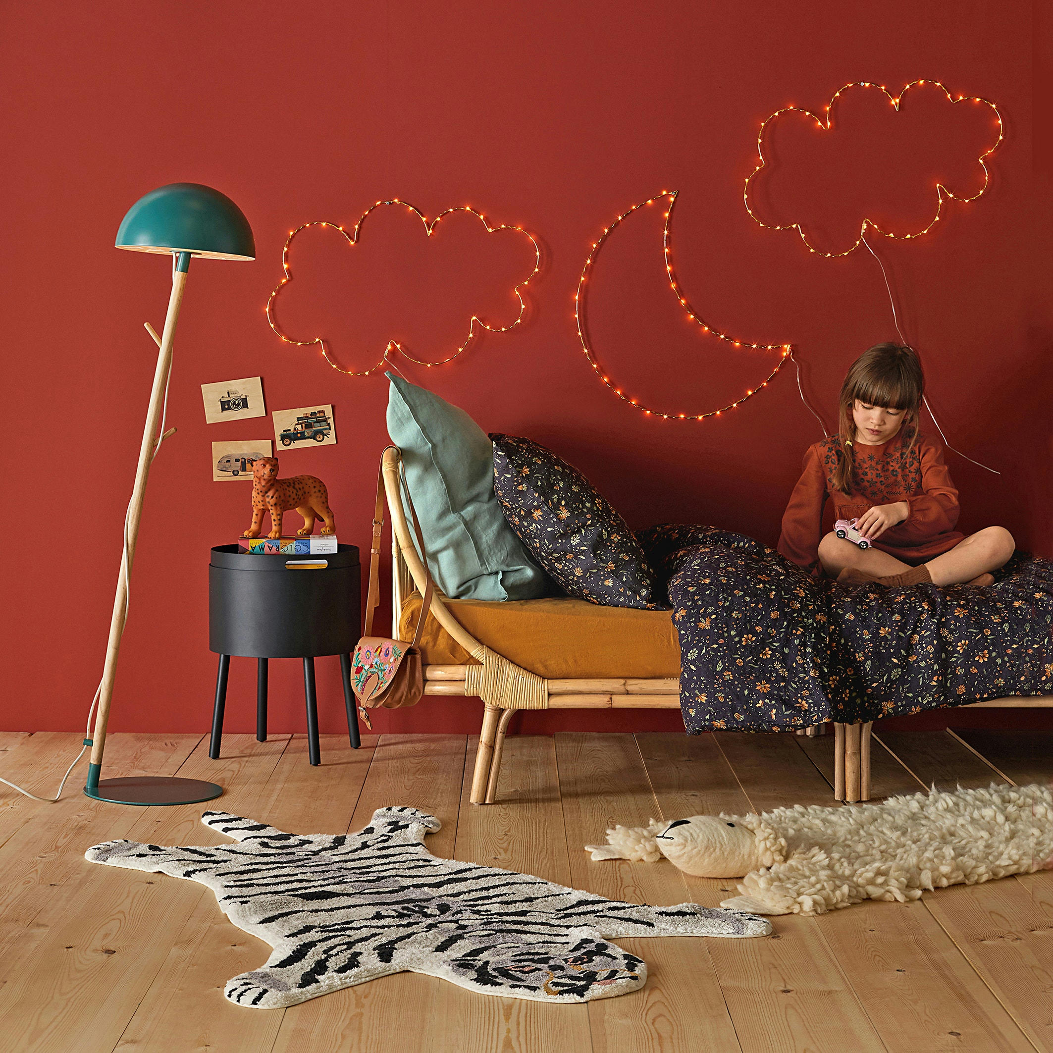 Housse de couette imprimée en lin, Bohemian