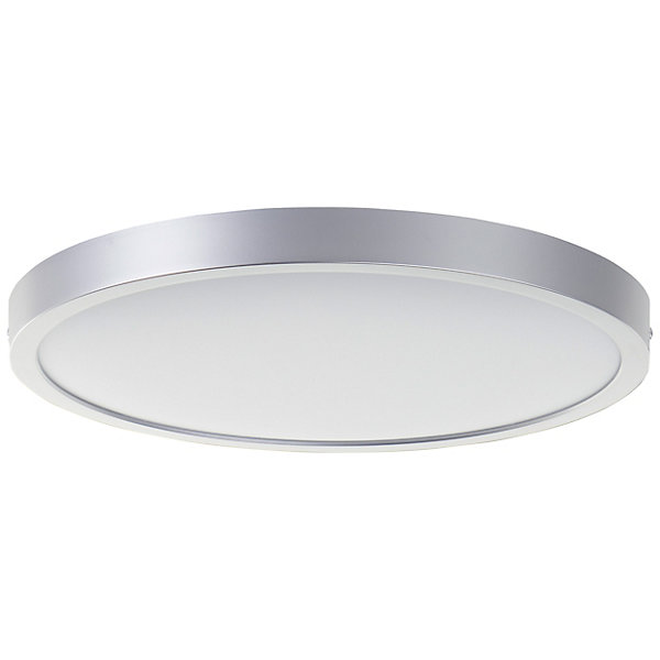 NAVARA Plafonnier argent LED intégrée24W plastique ampoule incluse