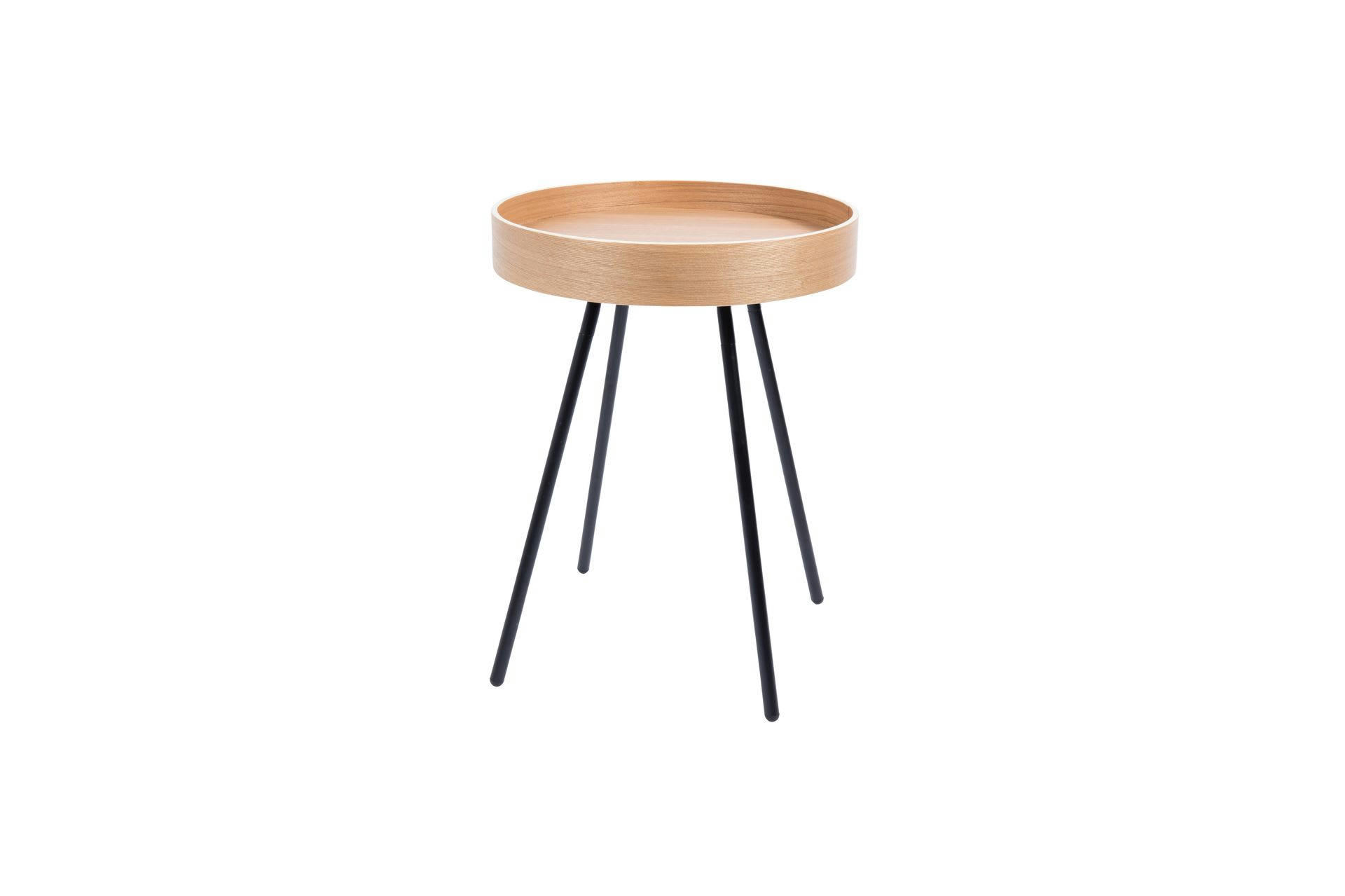 OAK TRAY - Table d'appoint en bois beige