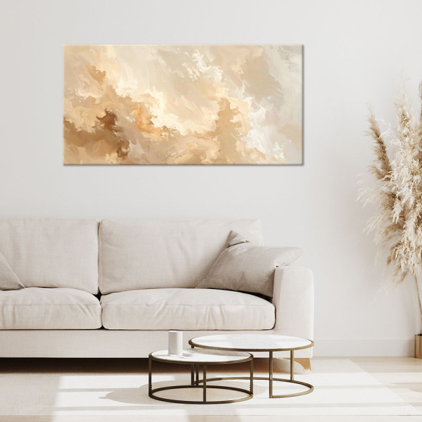 Obraz do salonu sypialni biura spa, Pastelowa Abstrakcja imitacja 80x40