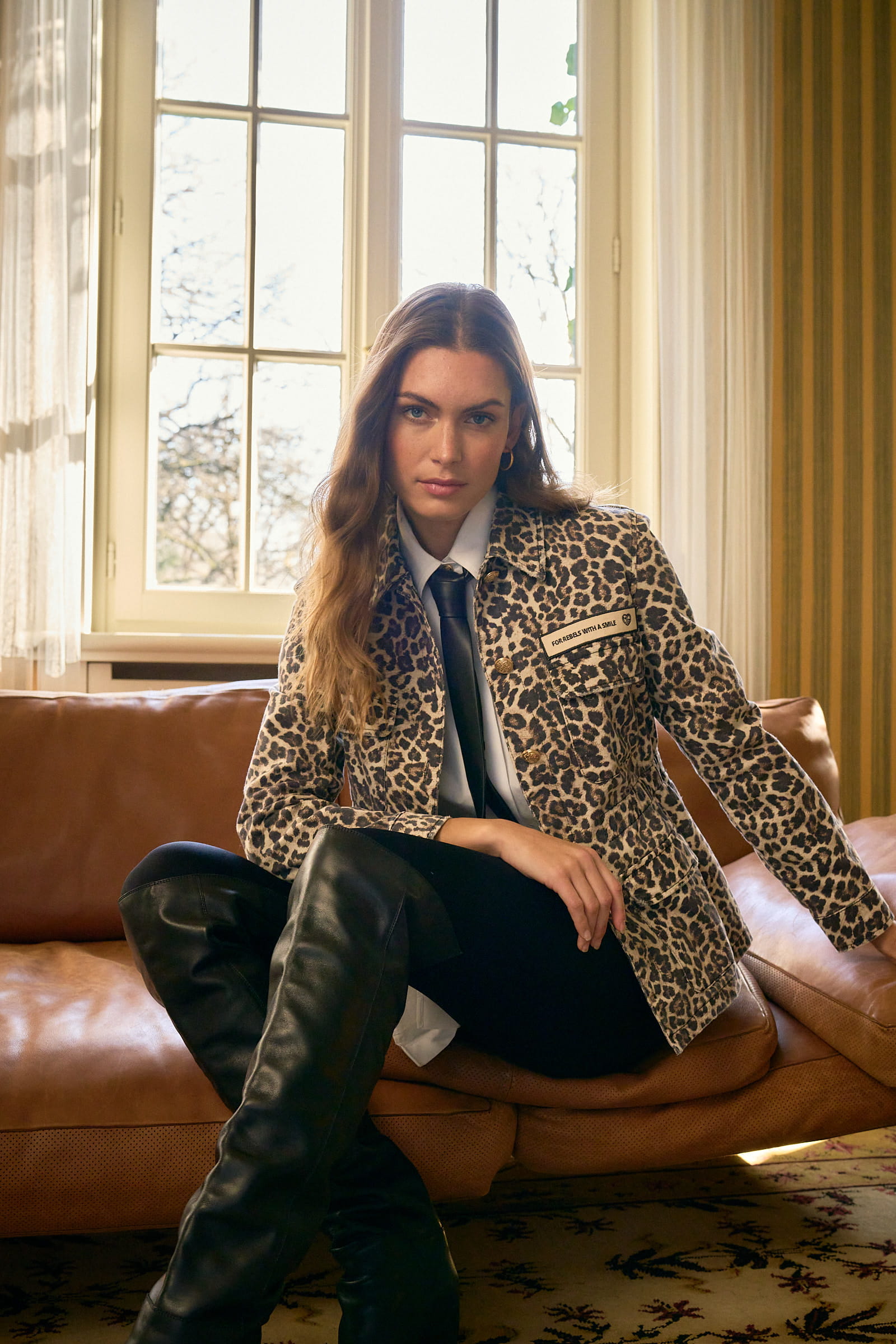 Fieldjacket mit Leoprint